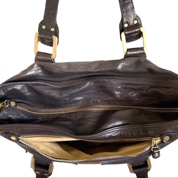 Jimmy Choo Chocolate Leather Tote - Picture 9 of 16